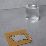 Jamini Yellow Cow Coaster