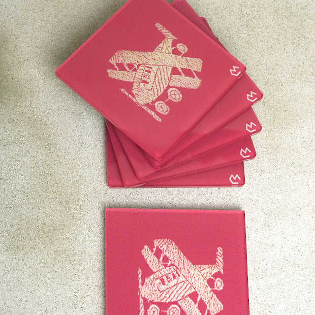 Brocade Sari Inspired Coaster