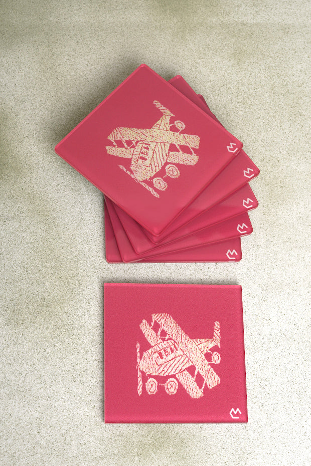 Brocade Sari Inspired Coaster
