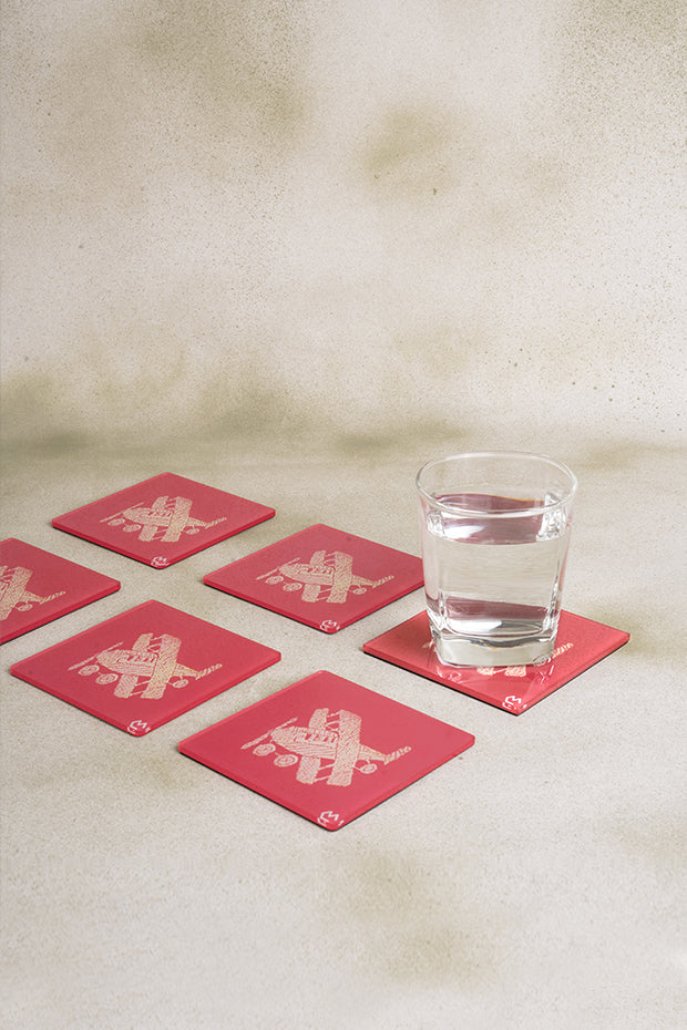 Brocade Sari Inspired Coaster