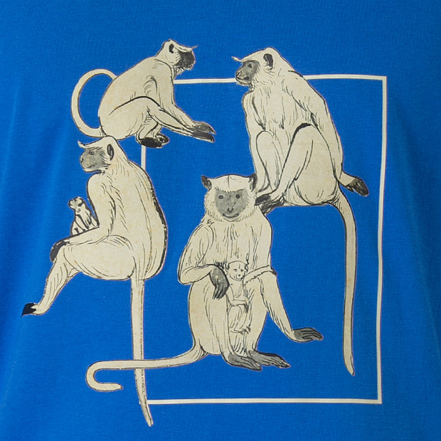 Monkeys Blue Unisex T-Shirt