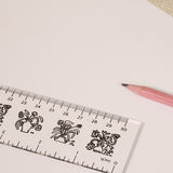 Jogen Flowers Acrylic Ruler