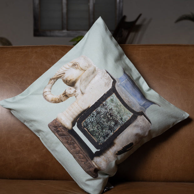 Elephant Seat Inspired Cushion Cover
