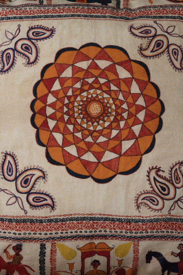 Kantha Inspired Cushion cover