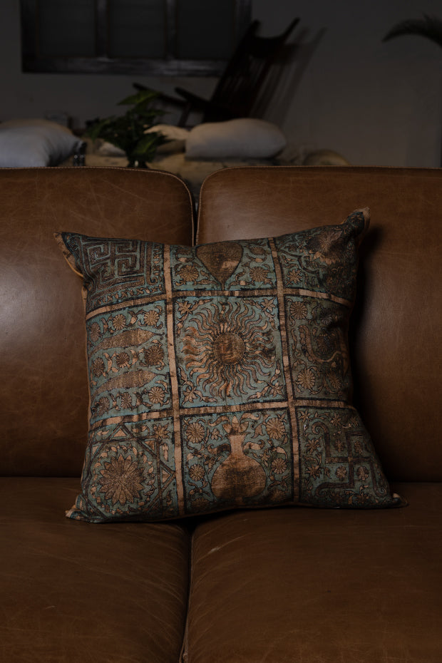 Zardozi Print Inspired Cushion Cover
