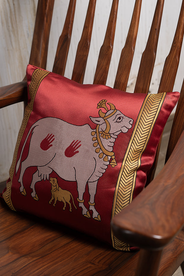 Brocade Inspired Cushion Cover
