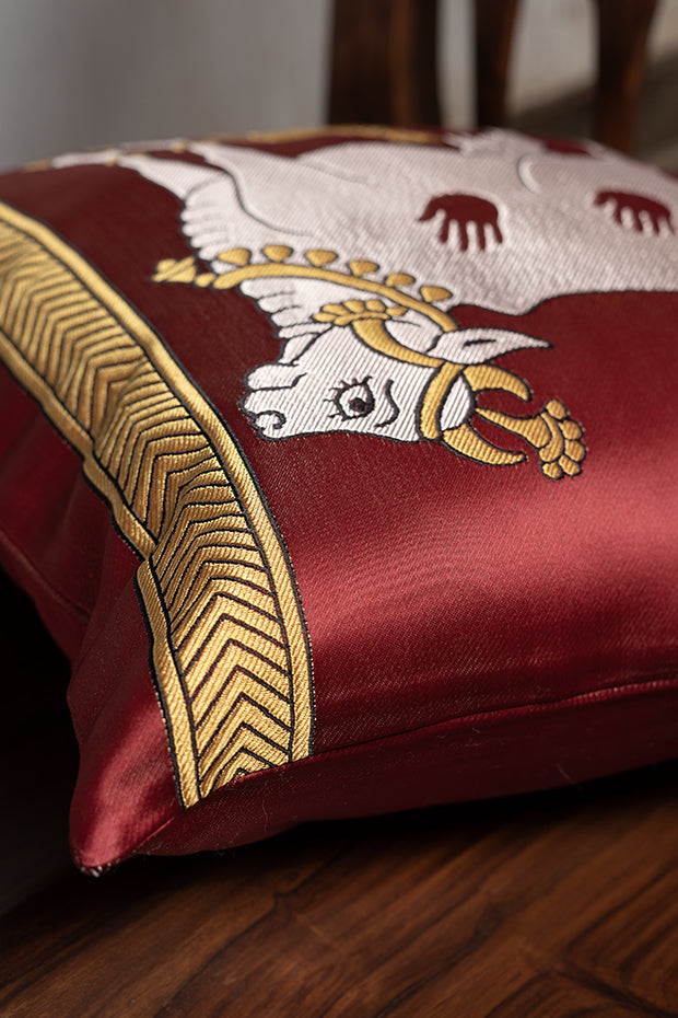 Brocade Inspired Cushion Cover