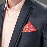 Kantha Red Pocket Square  (Small)
