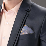 Kantha Blue Pocket Square (Small)