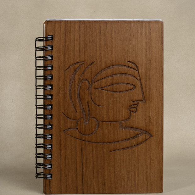 Jamini Roy Wooden Notebook Small