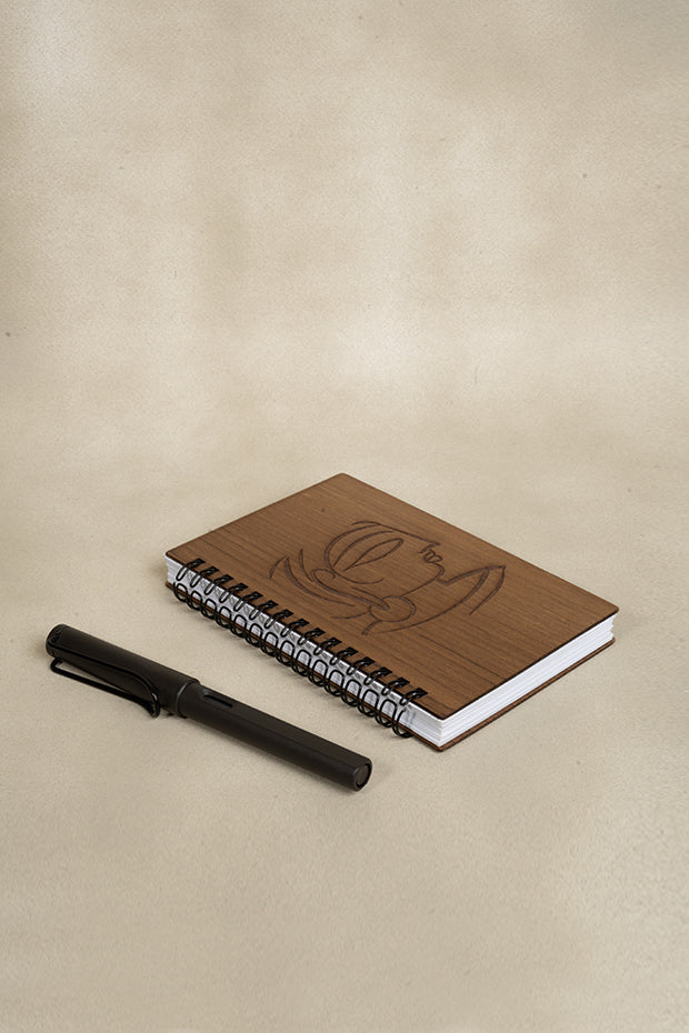 Jamini Roy Wooden Notebook Small