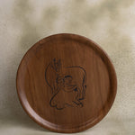 Krishna Yashoda Inspired Wooden Tray 