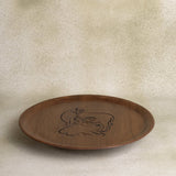 Krishna Yashoda Inspired Wooden Tray 