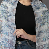 Vibrant Flowers Viscose Silk Stole (Medium)