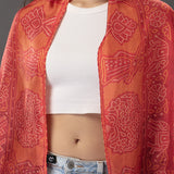 Bandhani Print Viscose Silk Stole (Medium)