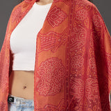 Bandhani Print Viscose Silk Stole (Medium)
