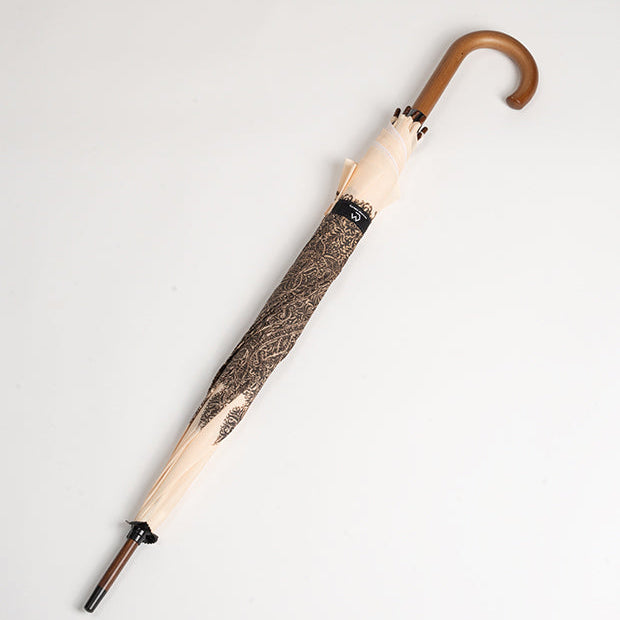 Kashmiri Print Straight Umbrella