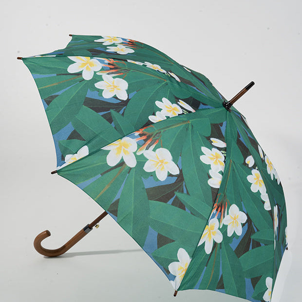 Frangipani Inspired Straight Umbrella