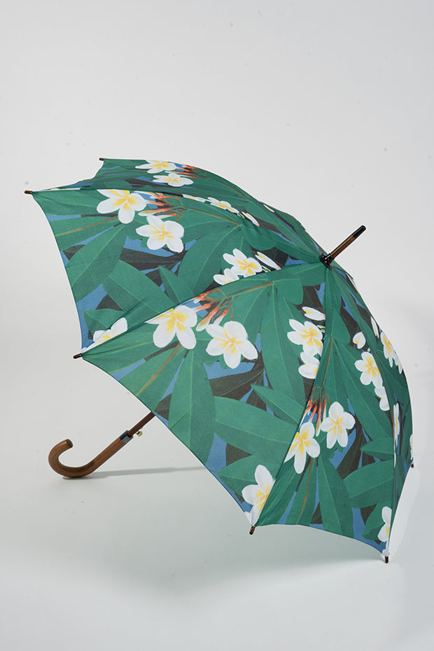 Frangipani Inspired Straight Umbrella