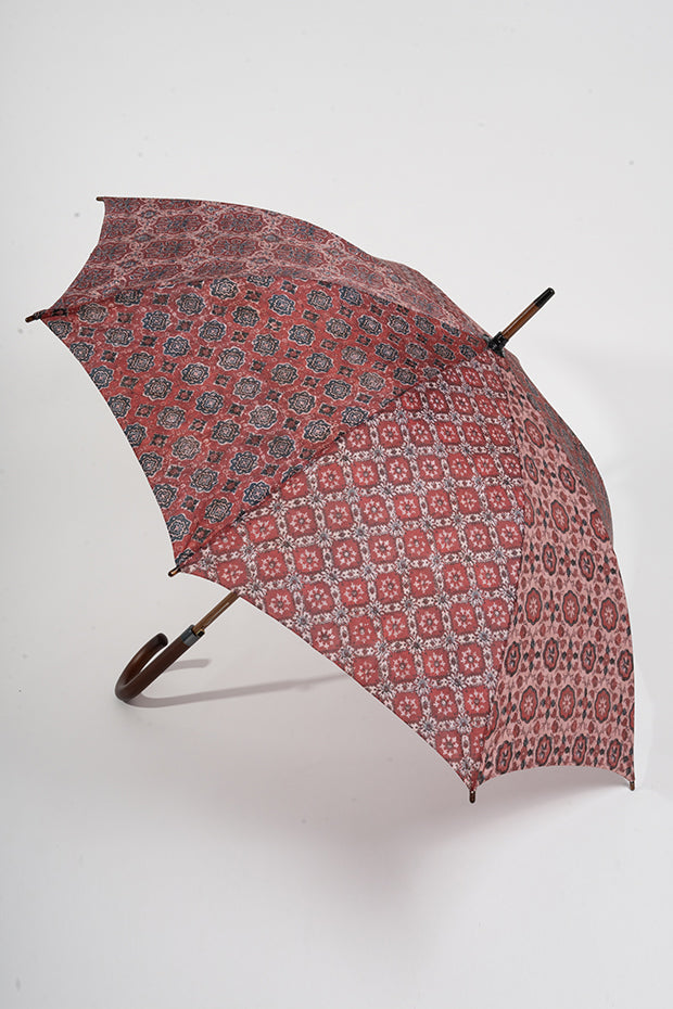 Ceremonial Print Inspired Straight Umbrella