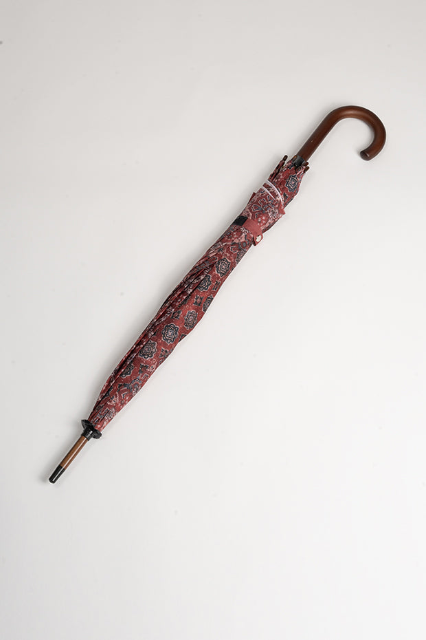 Ceremonial Print Inspired Straight Umbrella