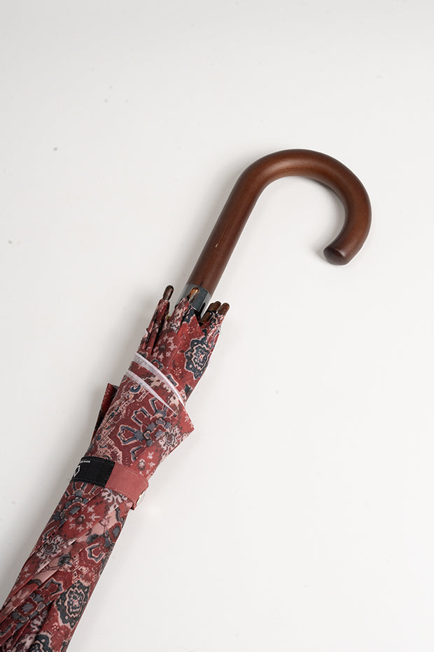 Ceremonial Print Inspired Straight Umbrella