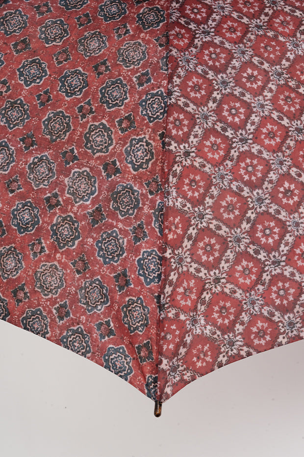 Ceremonial Print Inspired Straight Umbrella
