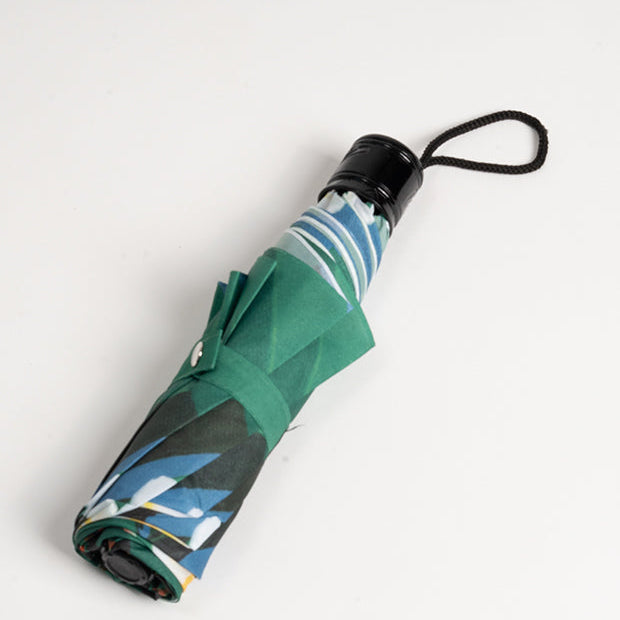 Frangipani Inspired Foldable Umbrella