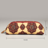 Beige Pichwai Pencil Pouch