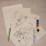 Gond Art Inspired DIY Colouring Kit