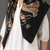 Jogen Flower Square Silk Stole