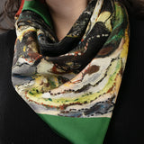 Arpita Landscape Square Silk Stole