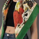 Arpita Landscape Square Silk Stole