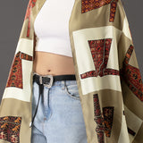 Green Ikat Print Silk Stole