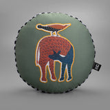Nankushiya Green Round Cushion