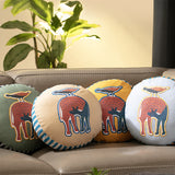 Nankushiya Green Round Cushion