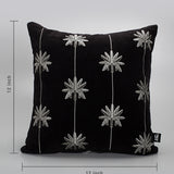 Silver Ashwin Velvet Cushion (Small)