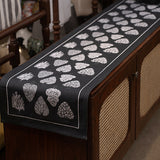 Baramasa Black Table Runner
