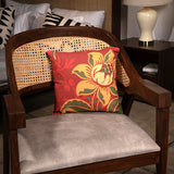 Yellow Flower Square Cushion