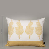 Paisley Golden Rectangular Cushion