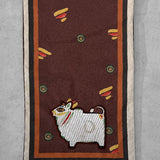 Jamini Brown Cow Lurex Table Runner