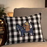 Jamini Man On Leopard Cushion