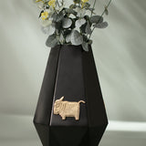Jamini Cow Hexagonal Vase