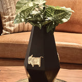 Jamini Cow Hexagonal Vase
