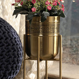 Ramayana Metal Planter With Stand