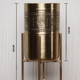 Bidri Metal Planter
