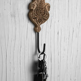 Paisley Engraved Wooden Wall Hook