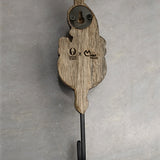 Paisley Pattern Wooden Wall Hook