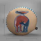Nankushiya Peach Round Cushion