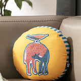 Nankushiya Orange Round Cushion